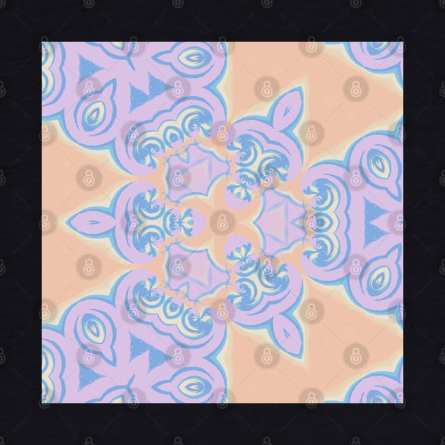 Kaleidoscope of Digital Abstract with Soft Pastel Color Palette by Peaceful Space AS